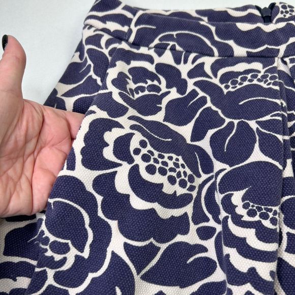 Boden Women's Petite Size 4 Petite Multicolor Floral A-Line Pleated Mini Skirt - Picture 7 of 7